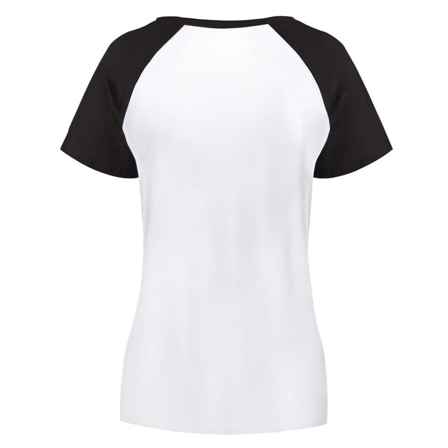 Women's Raglan T-Shirt Black & white