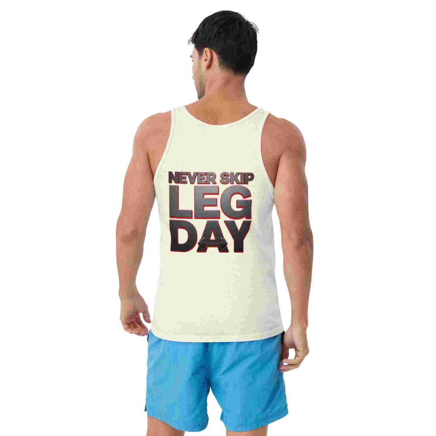 Men's Classic 'Never Skip Leg Day' Tank Top BadAssWear.fi