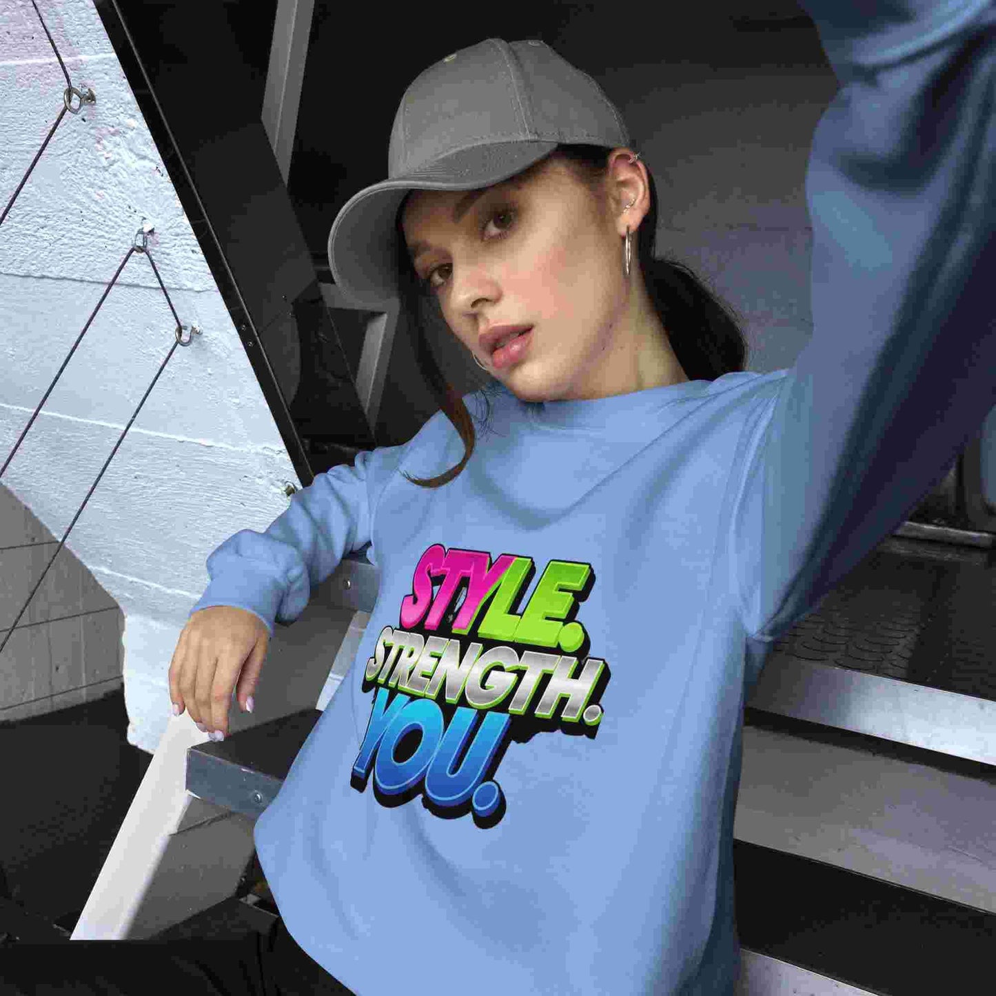 Style, Strength, You. – A Women's Sweatshirt That Combines Style and Comfort. BadAssWear.fi