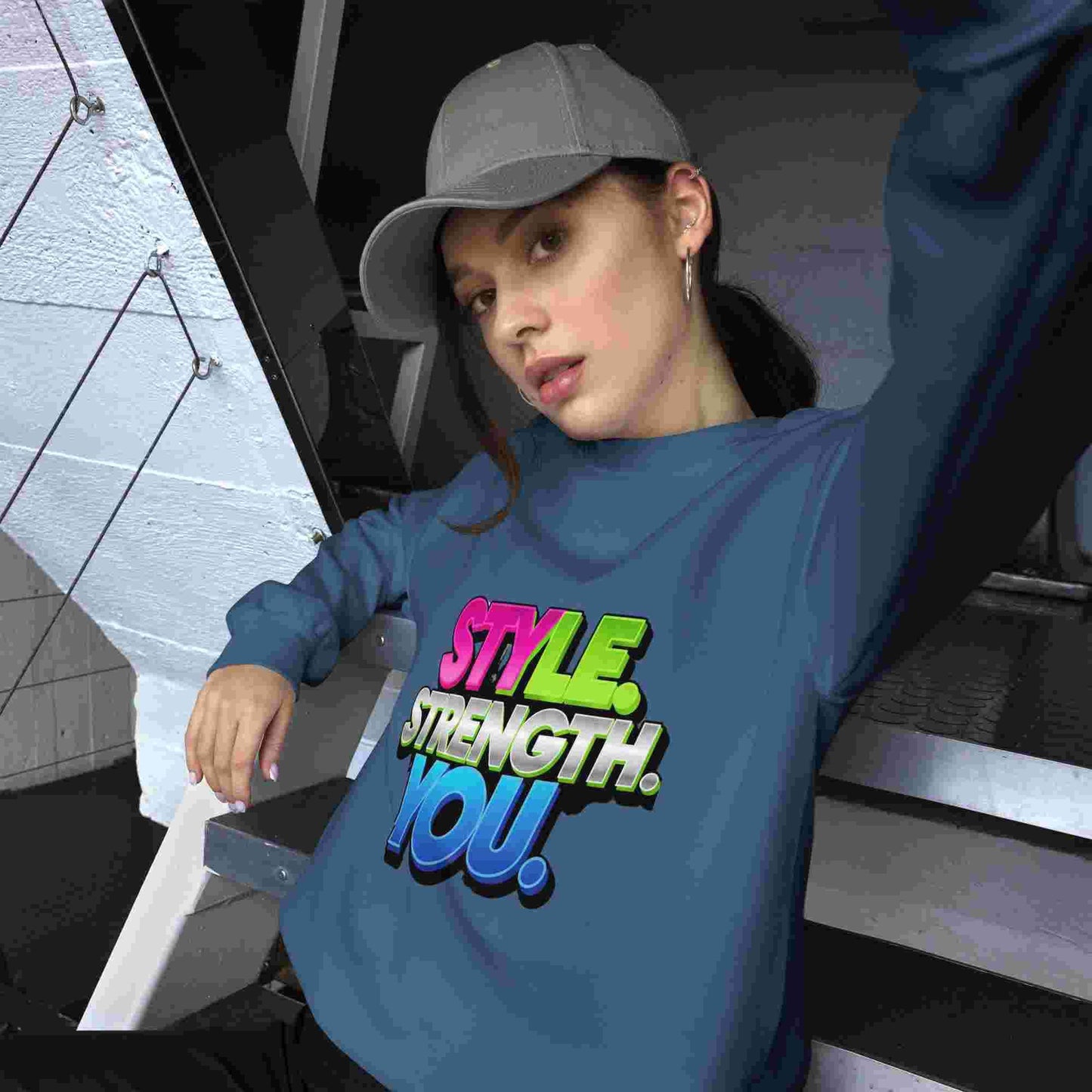 Style, Strength, You. – A Women's Sweatshirt That Combines Style and Comfort. BadAssWear.fi