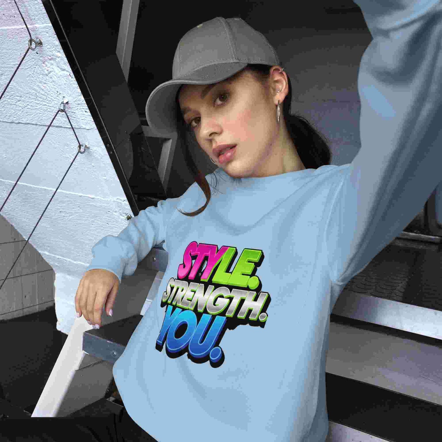Style, Strength, You. – A Women's Sweatshirt That Combines Style and Comfort. BadAssWear.fi