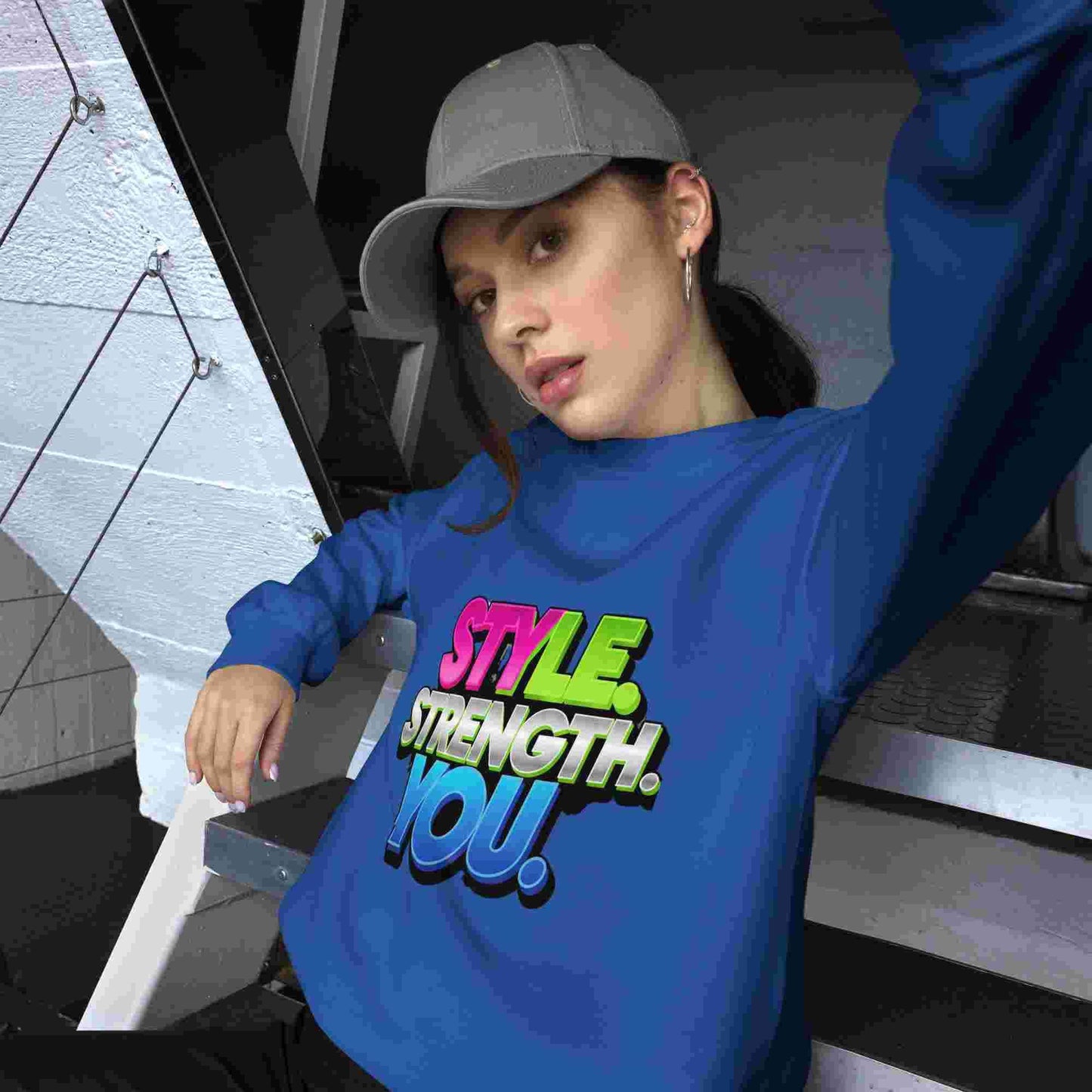 Style, Strength, You. – A Women's Sweatshirt That Combines Style and Comfort. BadAssWear.fi