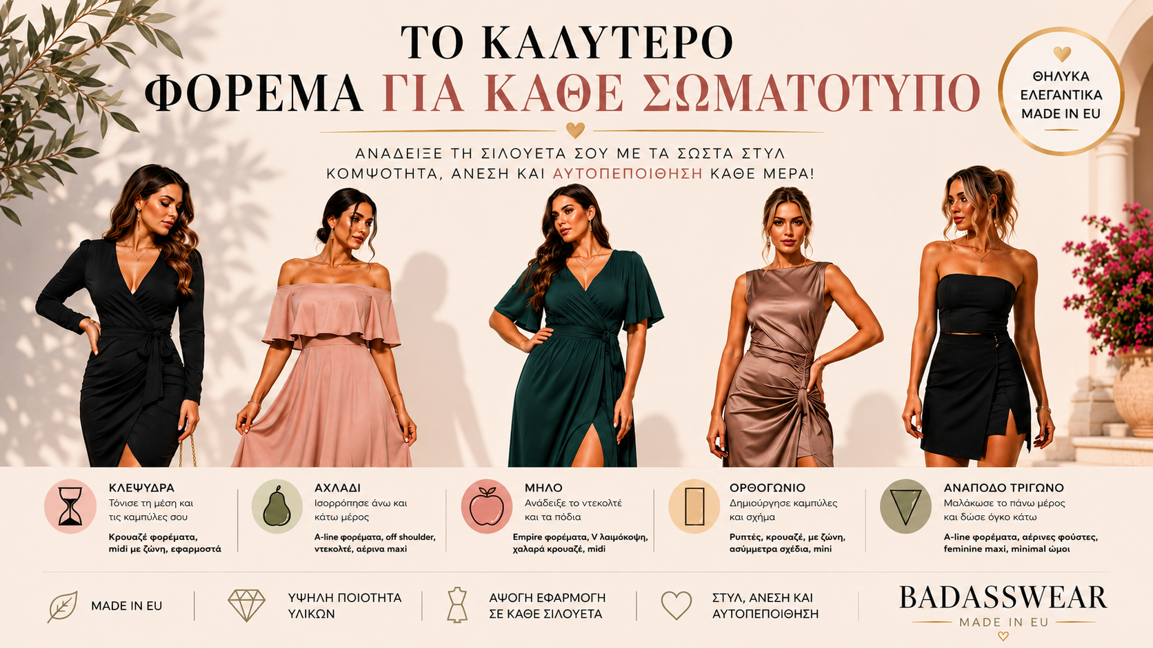 Το καλύτερο φόρεμα για κάθε σωματότυπο
