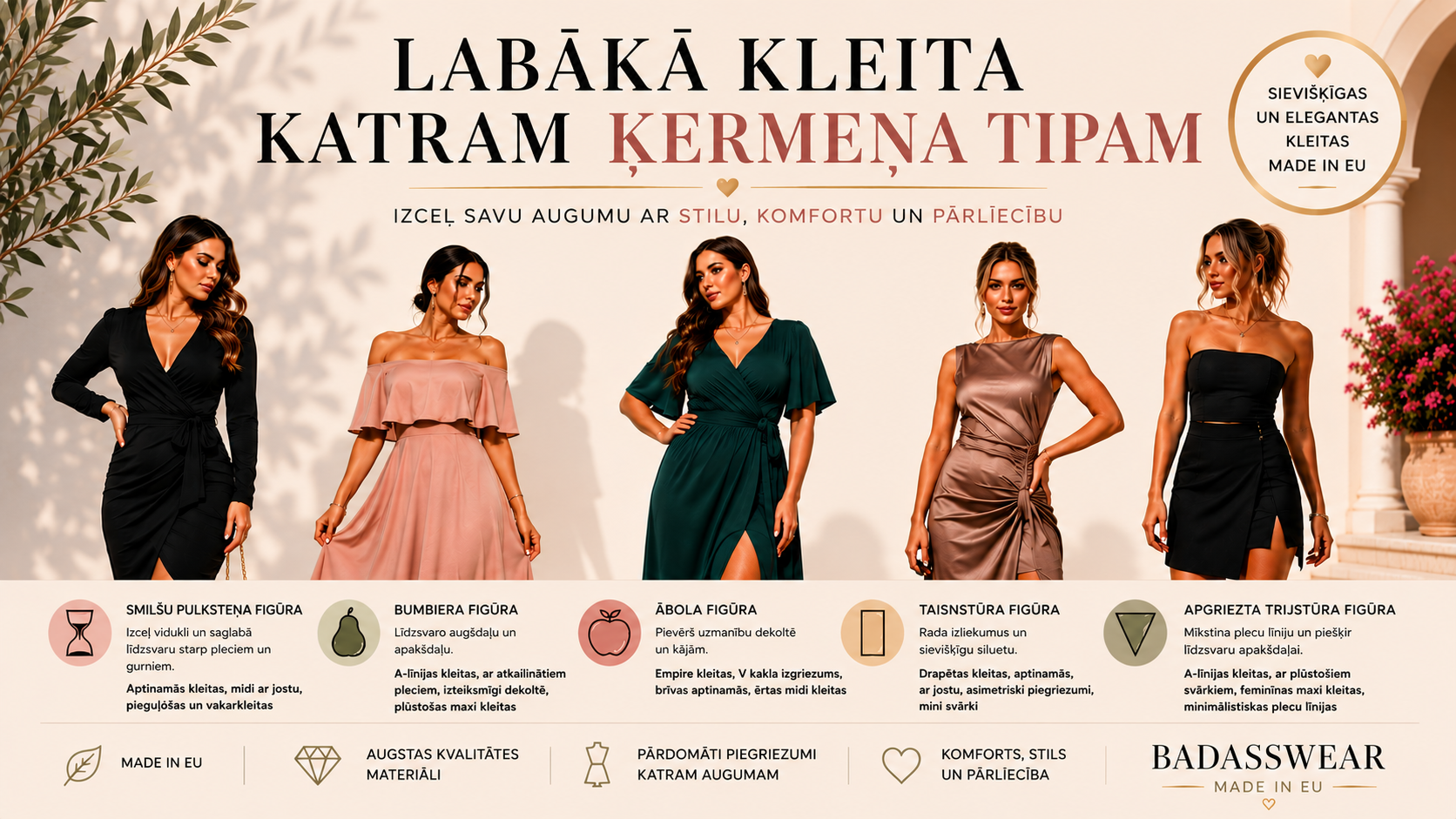 Labākā kleita katram ķermeņa tipam