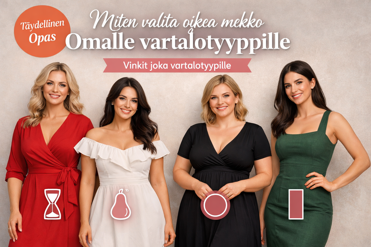 Miten valita oikea mekko omalle vartalotyypille – täydellinen opas