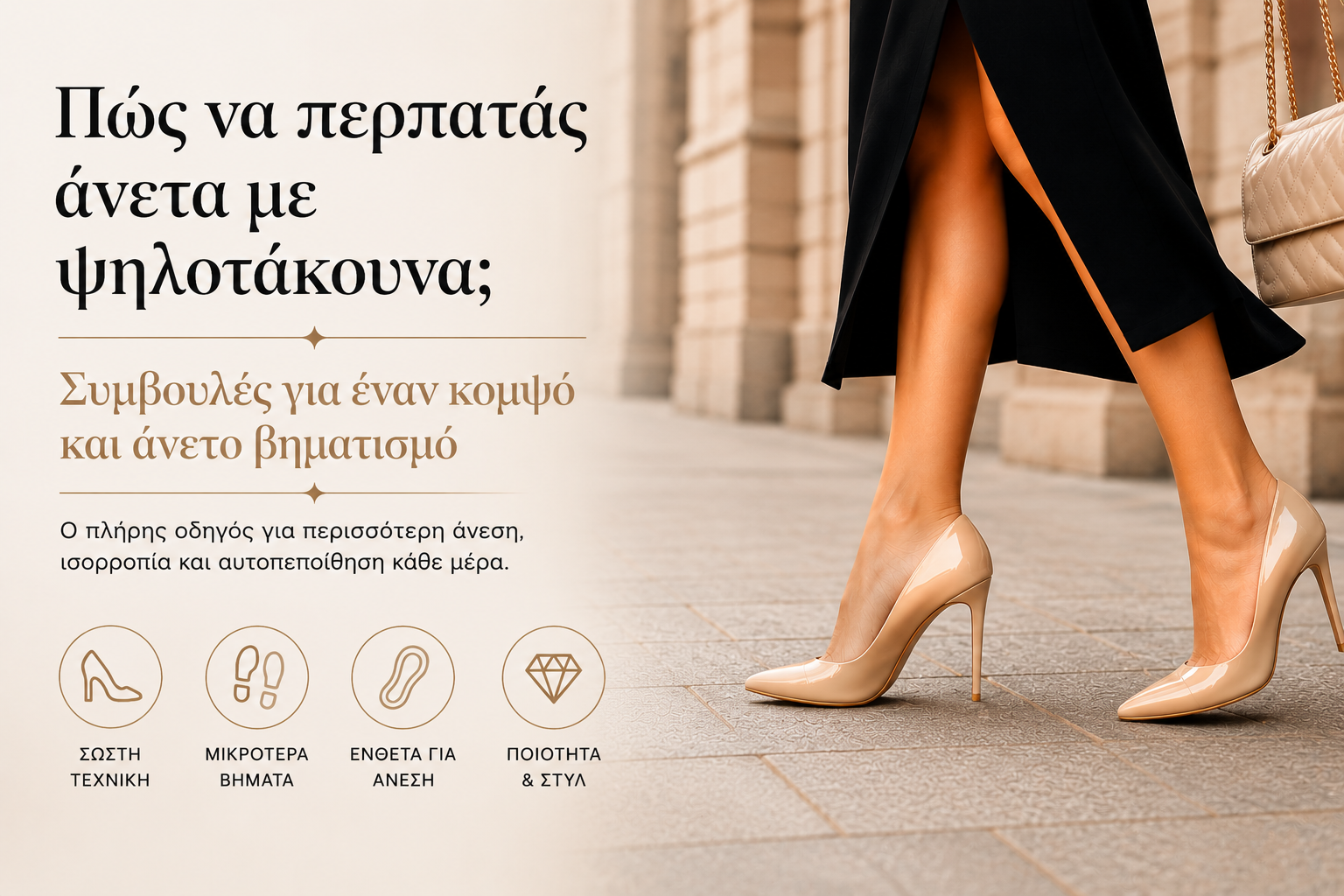 Πώς να περπατάς άνετα με ψηλοτάκουνα?