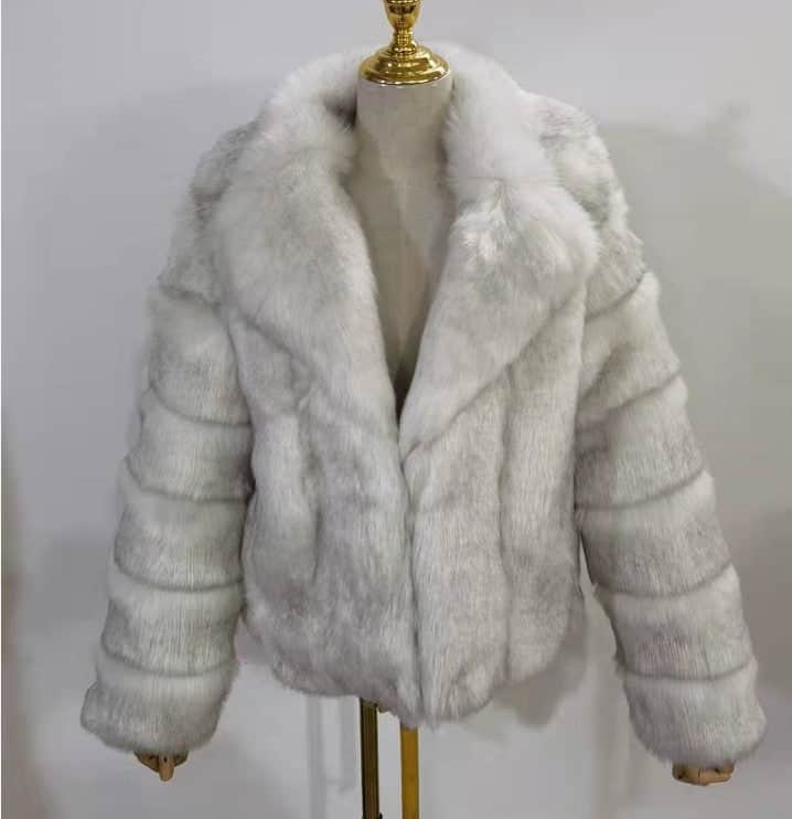 Coat Imitation Fox Fur Women&