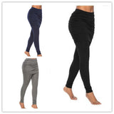 Pack hip side pleated skirt fake two leggings skirt Artsadd