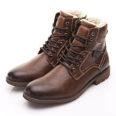 winter men warm shoes martin boots snow boots BadAssWear.fi