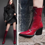 Ladies pointed toe lace high heels BadAssWear.fi