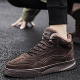 Winter Warm Cotton Shoes Men's Mid-top Trendy BadAssWear.fi
