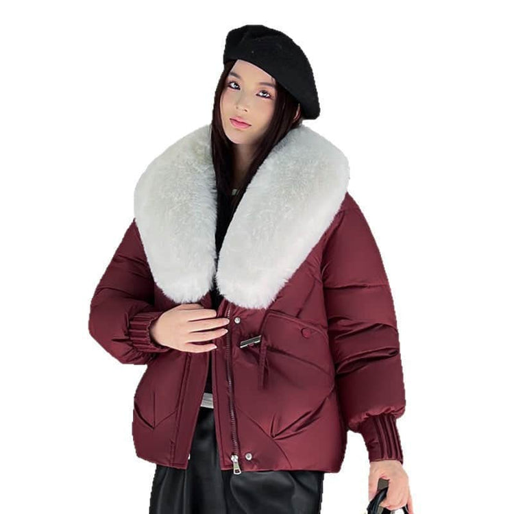 Large Size Straight Thickened Cotton-padded Coat BadAssWear.fi