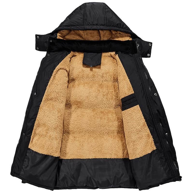Clothing plus velvet padded jacket men winter BadAssWear.fi