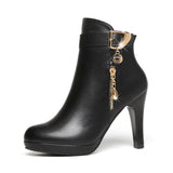 Womens Autumn Leather Boots BadAssWear.fi