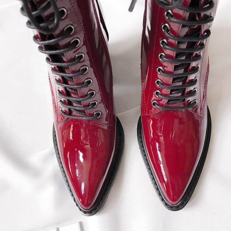 Ladies pointed toe lace high heels BadAssWear.fi