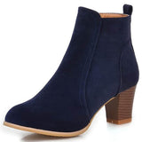 Short Boots Women Martin Boots Mid Heel Thick Heel Women's Boots null