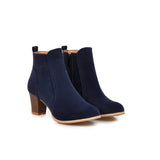 Short Boots Women Martin Boots Mid Heel Thick Heel Women's Boots null