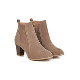 Short Boots Women Martin Boots Mid Heel Thick Heel Women's Boots null