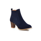 Short Boots Women Martin Boots Mid Heel Thick Heel Women's Boots null