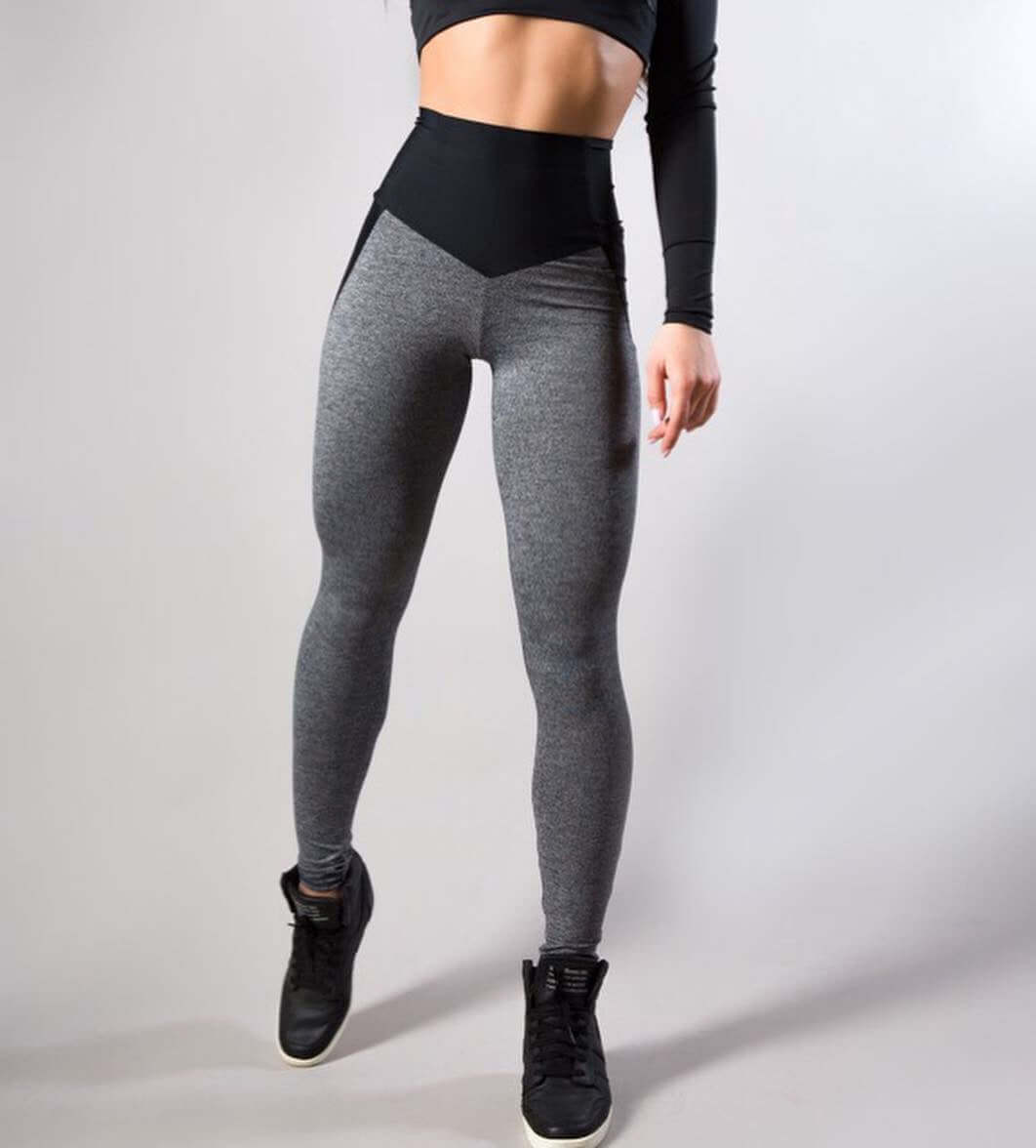 Contrasting Color Stitching Hip-Lifting Slim-Fitting Sports Running FitnessYoga Leggings Artsadd