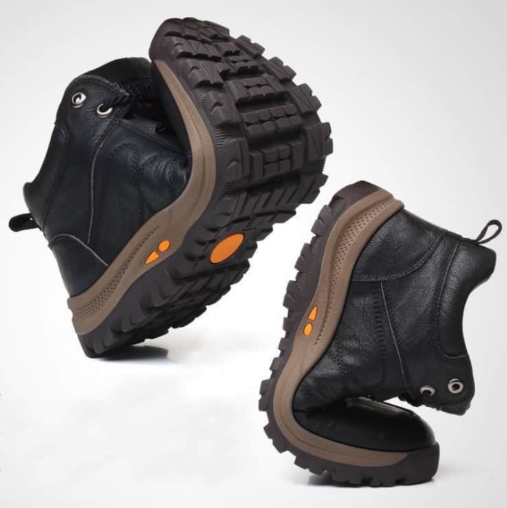 Winter Men's Cotton Shoes Wool Sports Leather Shoes BadAssWear.fi