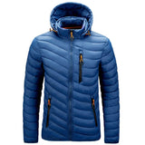 Men'S Cotton-Padded Jacket With Hooded Removable Cap badasswear