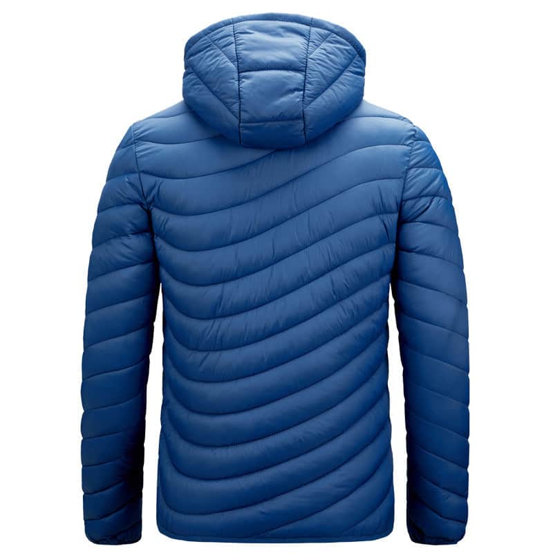 Men'S Cotton-Padded Jacket With Hooded Removable Cap badasswear
