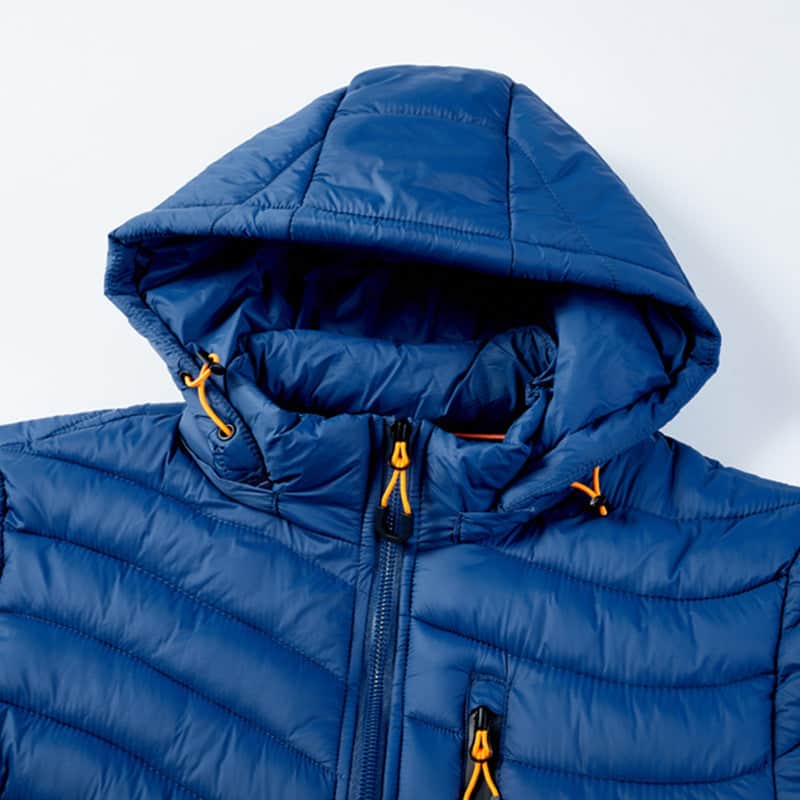 Men'S Cotton-Padded Jacket With Hooded Removable Cap badasswear