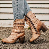 Ladies leather boots BadAssWear.fi