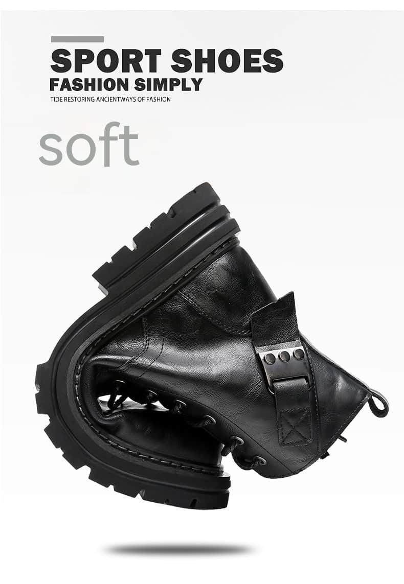 Autumn And Winter Cowhide Casual Men&