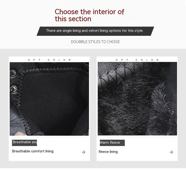 Autumn And Winter Cowhide Casual Men&