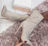 Women Pointed Toe Heeled Boots BadAssWear.fi