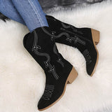 Large size low heel women boots WISH women's leather boots BadAssWear.fi