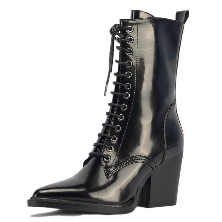 Ladies pointed toe lace high heels BadAssWear.fi