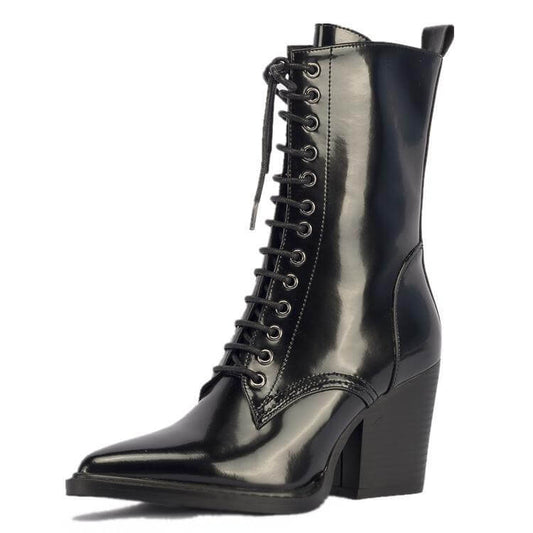 Ladies pointed toe lace high heels BadAssWear.fi