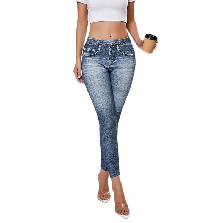 Retro High Elastic Tights Hip Lifting Yoga Trousers BadAssWear.fi