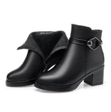 Autumn and winter new women's round toe women's cotton shoes side BadAssWear.fi