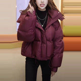 Versatile Loose Thick Bread Down Cotton-padded Jacket BadAssWear.fi