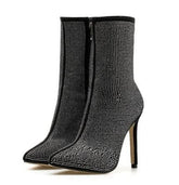Women Pointed Toe Heeled Boots BadAssWear.fi