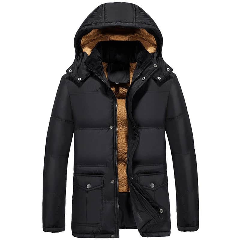 Clothing plus velvet padded jacket men winter BadAssWear.fi