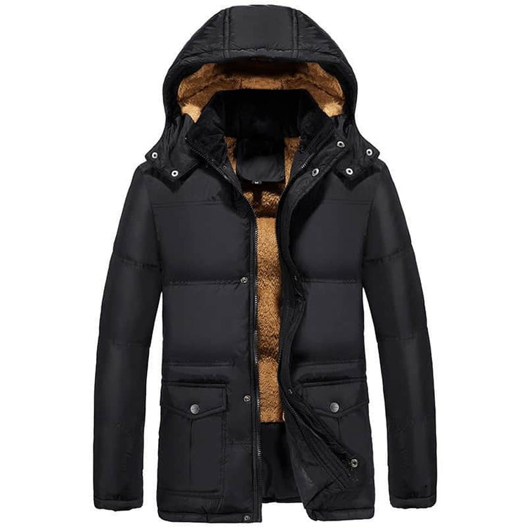 Clothing plus velvet padded jacket men winter BadAssWear.fi
