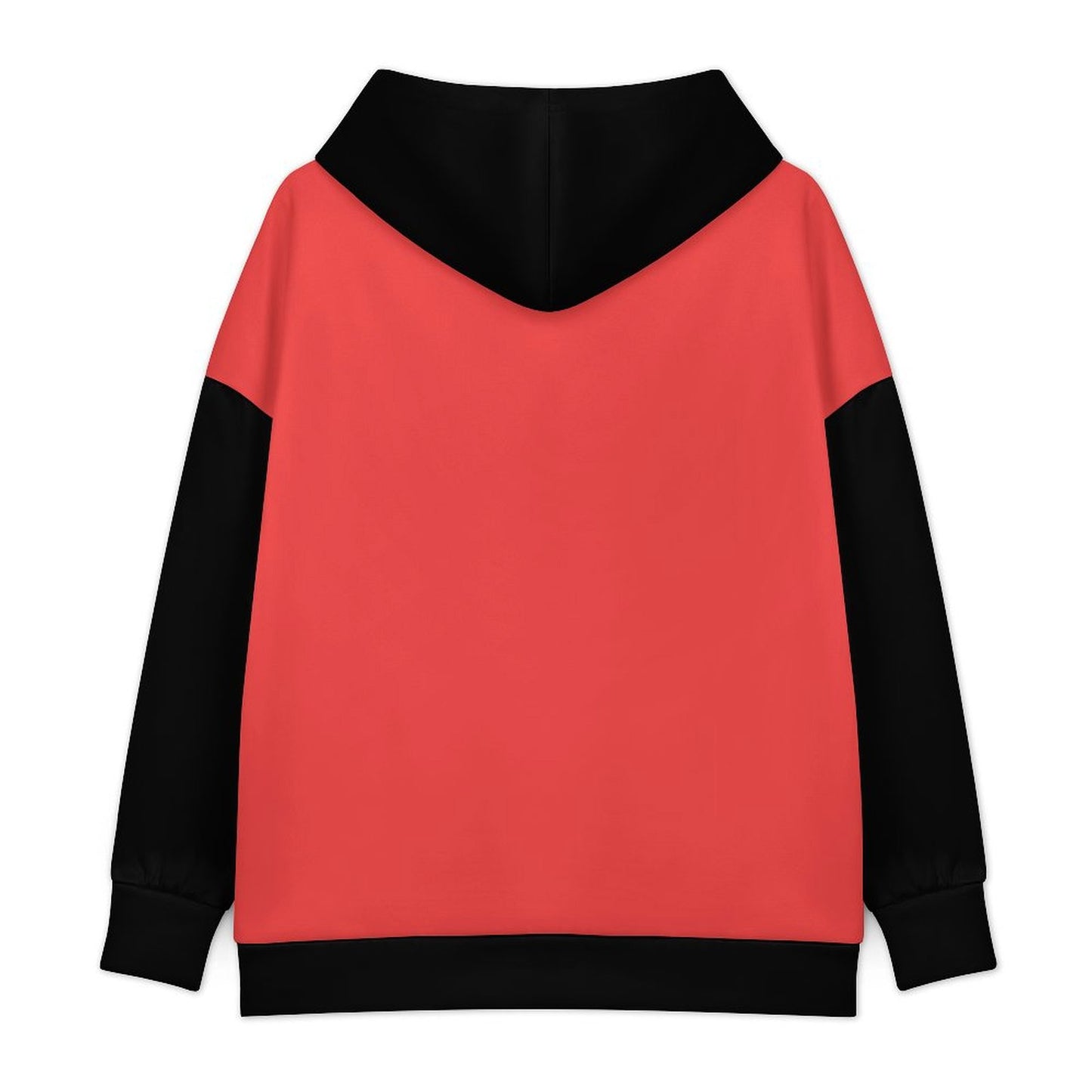 Women's Drop-Shoulder Hoodie Black & Red