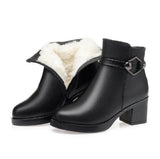 Autumn and winter new women's round toe women's cotton shoes side BadAssWear.fi