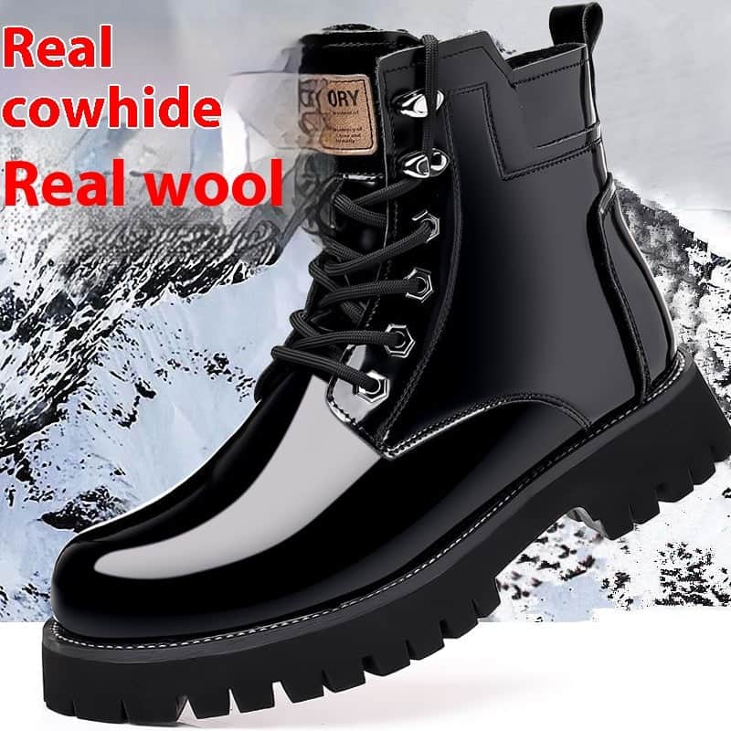 Fall Winter Martin Boots Men's Platform Mid-top BadAssWear.fi