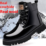 Fall Winter Martin Boots Men's Platform Mid-top BadAssWear.fi