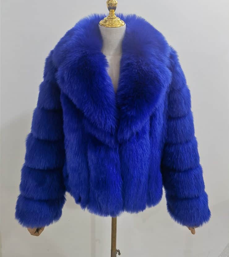 Coat Imitation Fox Fur Women&
