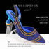 Fashion Simple Pointed Striped Hot Drilling Women Low-cut High Heels BadAssWear.fi