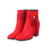 Low heel suede ankle boots women England BadAssWear.fi