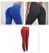 Plaid Leggings Fitness Yoga Pants Women&