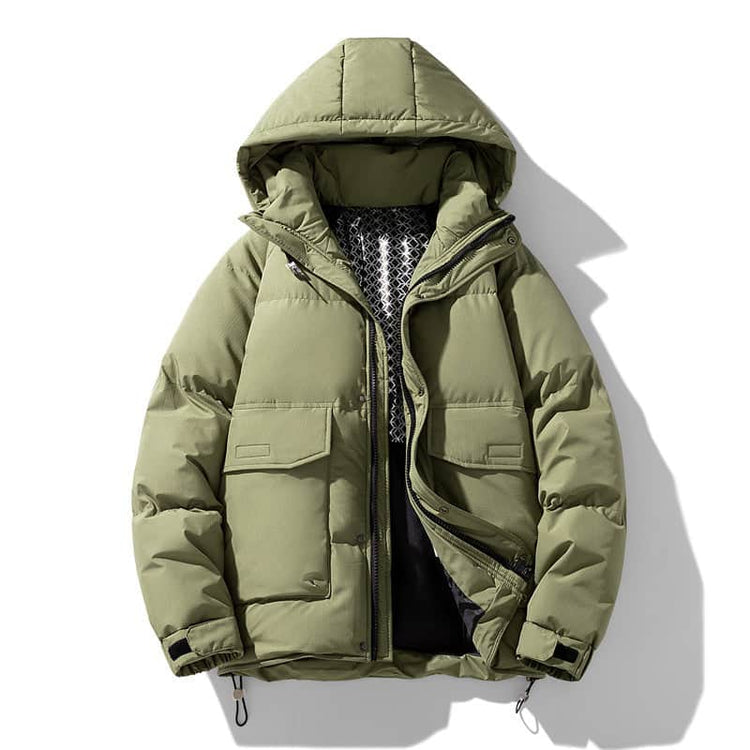 Hooded Down Jacket Men&